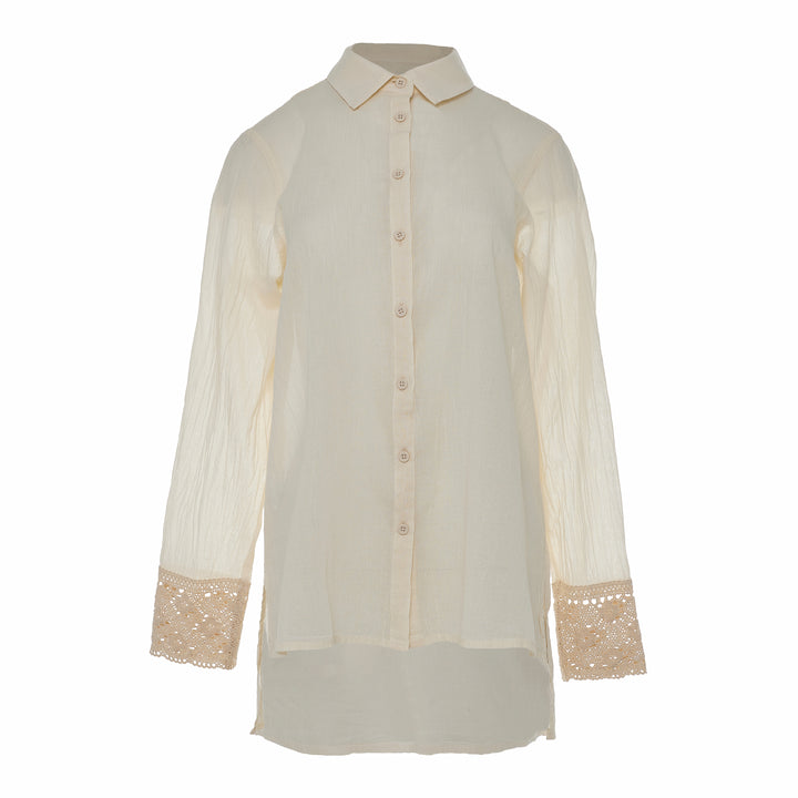 Devotion Twins CORAL Shirt Lace Gaze Off White 026.019G