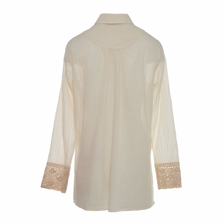 Devotion Twins CORAL Shirt Lace Gaze Off White 026.019G