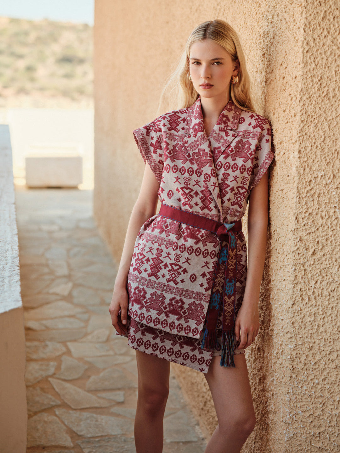 Devotion Twins FERM Sleeveless Jacquard Jacket 026.024G