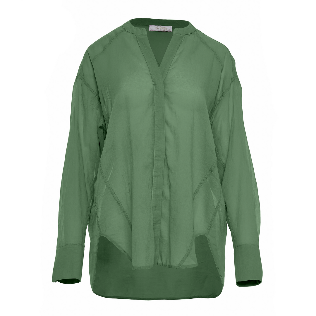 Devotion Twins PALM Shirt Voile Green 026.028G