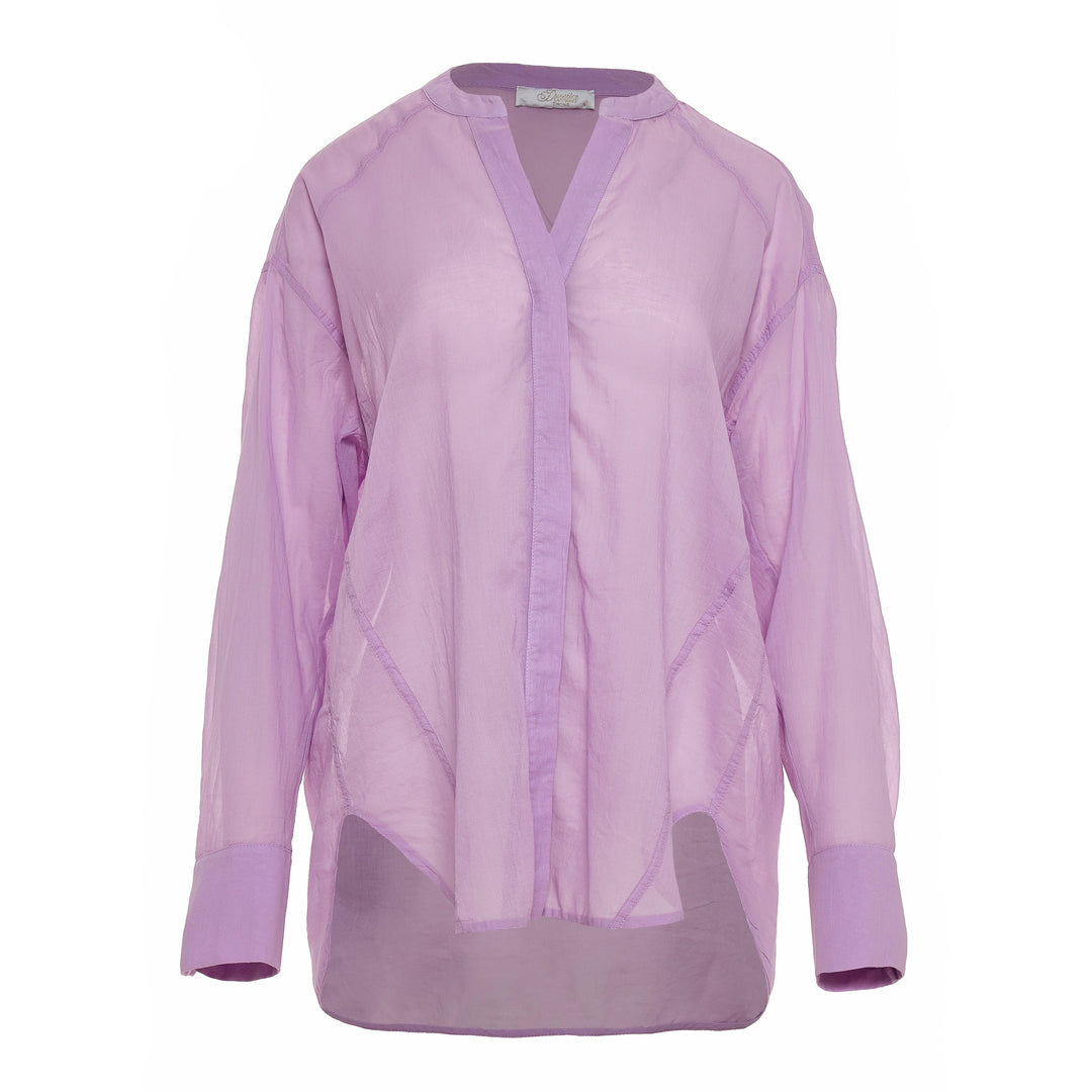 Devotion Twins PALM Shirt Voile Lila 026.028G