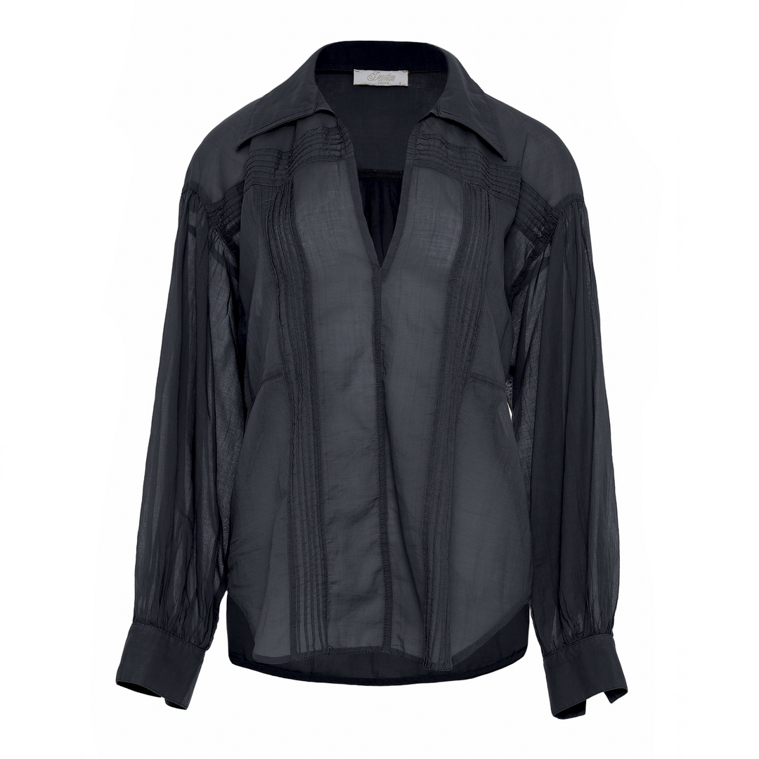 Devotion Twins WHISPER Blouse Voile Black 026.029G