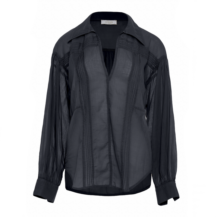 Devotion Twins WHISPER Blouse Voile Black 026.029G