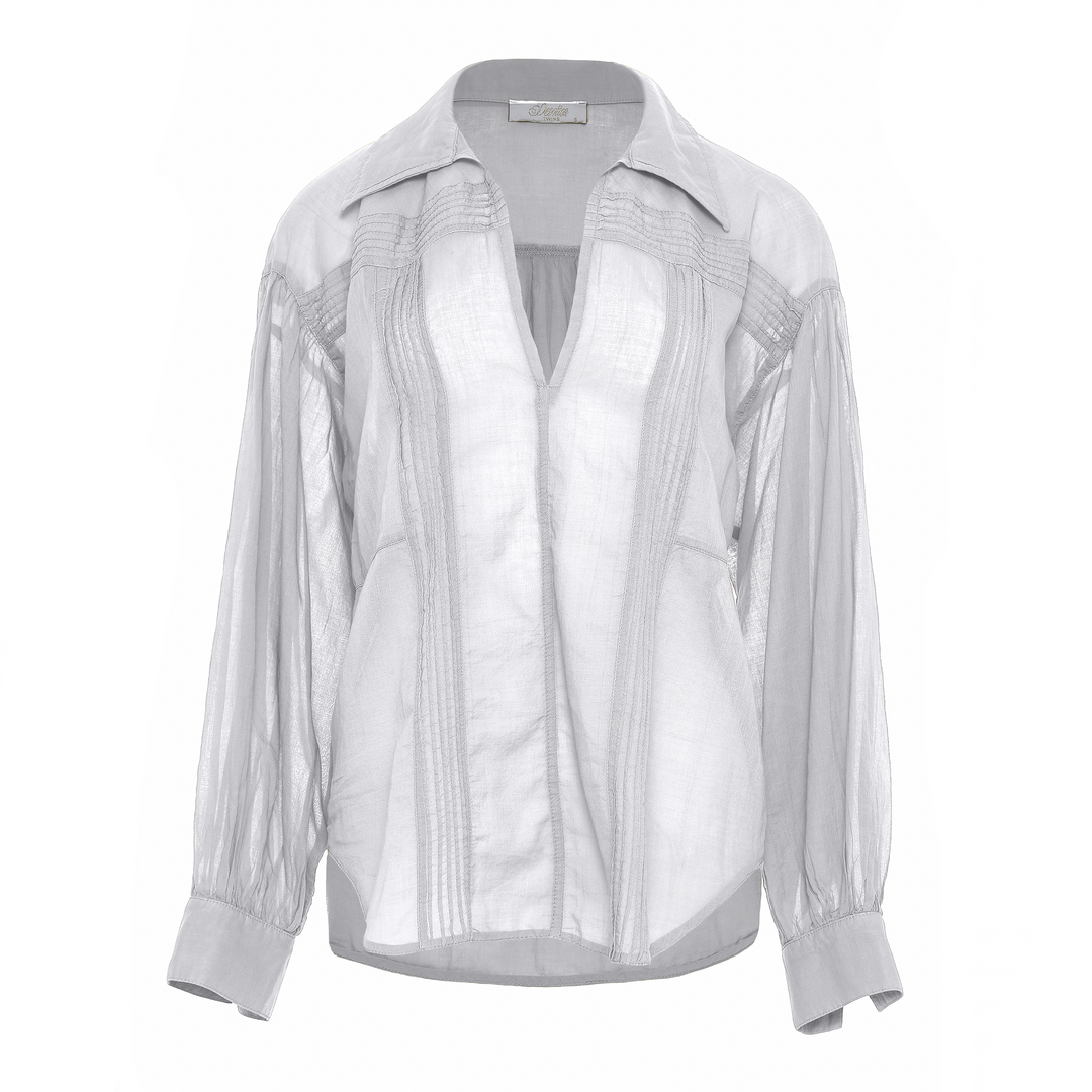 Devotion Twins WHISPER Blouse Voile White 026.029G