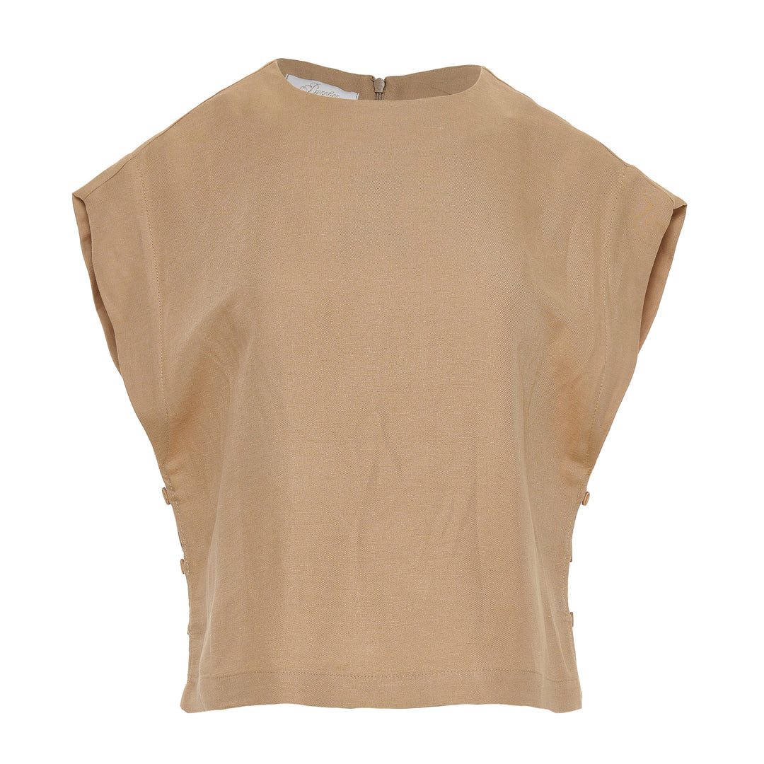 Devotion Twins FIG Blouse Lynen Beige 026.030G