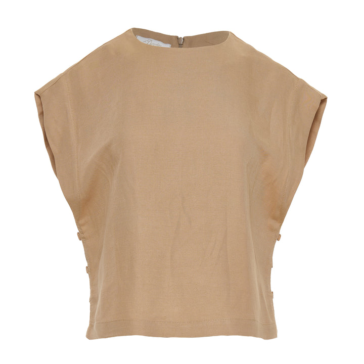 Devotion Twins FIG Blouse Lynen Beige 026.030G