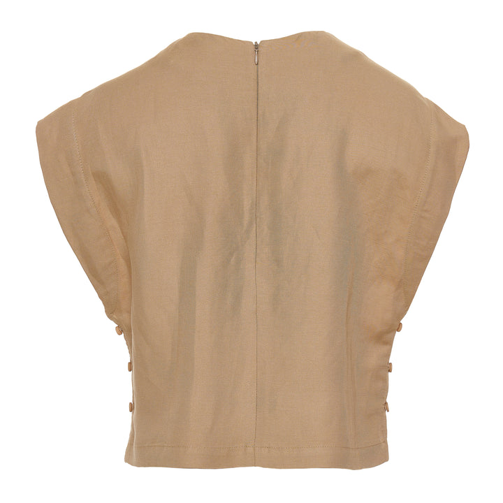 Devotion Twins FIG Blouse Lynen Beige 026.030G