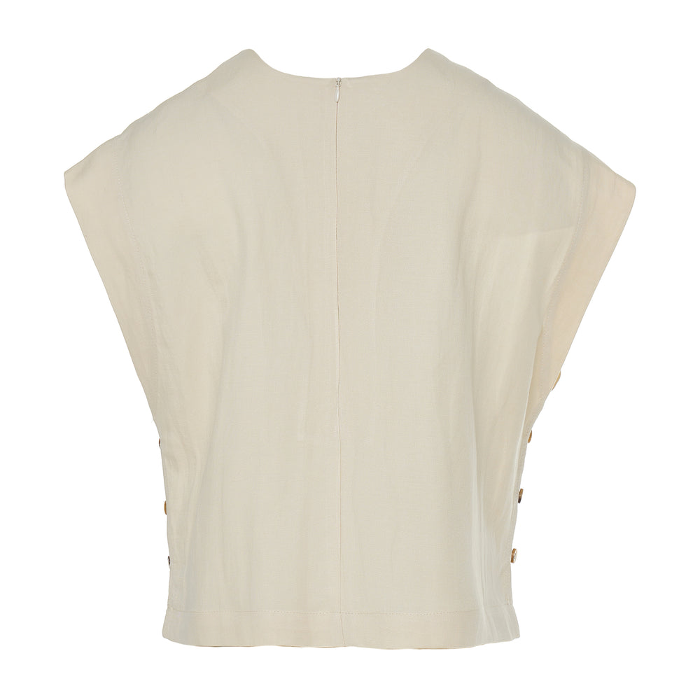 Devotion Twins FIG Blouse Lynen Ecru 026.030G