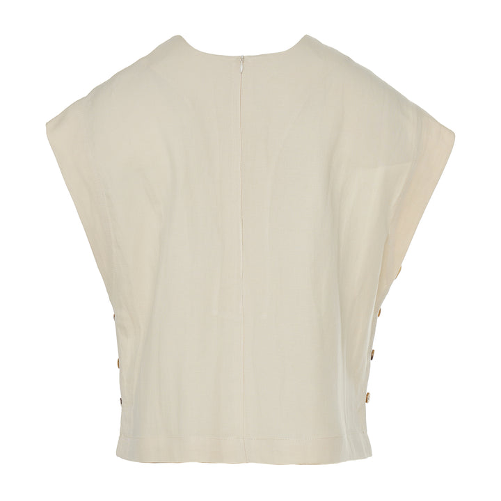 Devotion Twins FIG Blouse Lynen Ecru 026.030G
