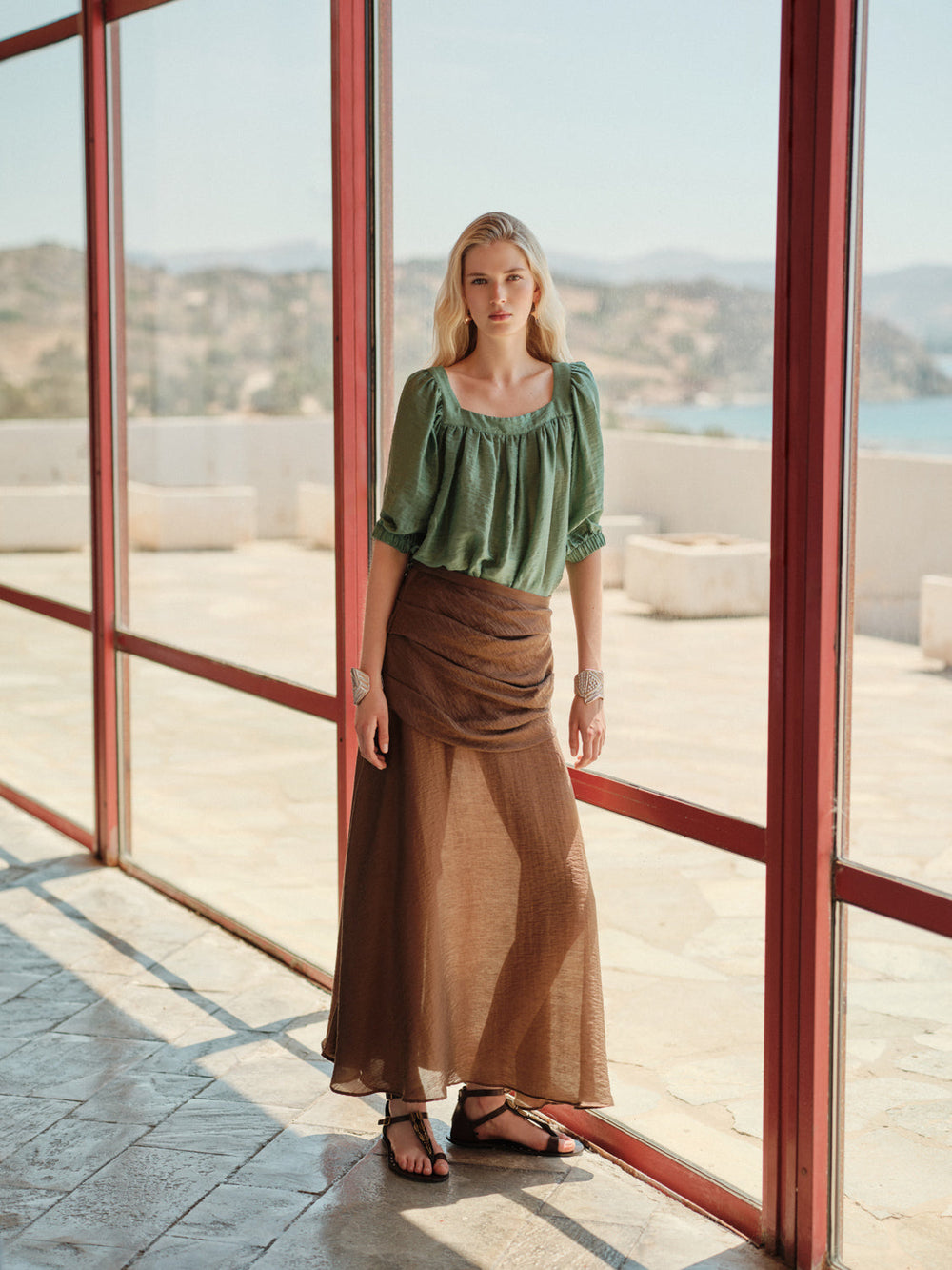 Devotion Twins HAVEN Blouse Petit Green 026.032G