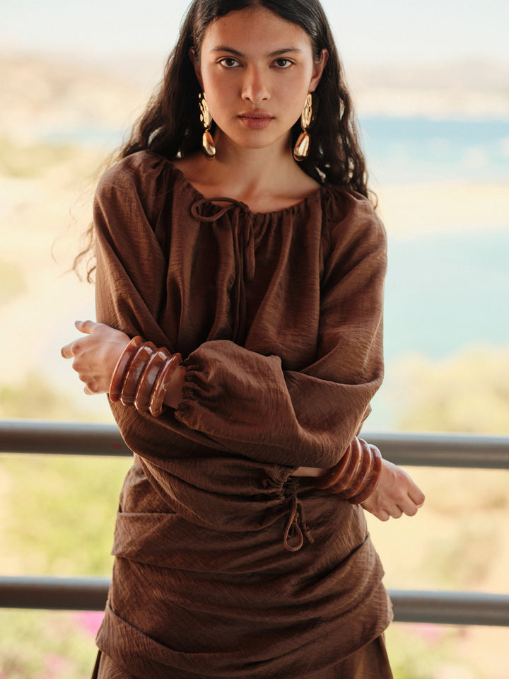 Devotion Twins NOMAD Blouse Petit Chocolate
