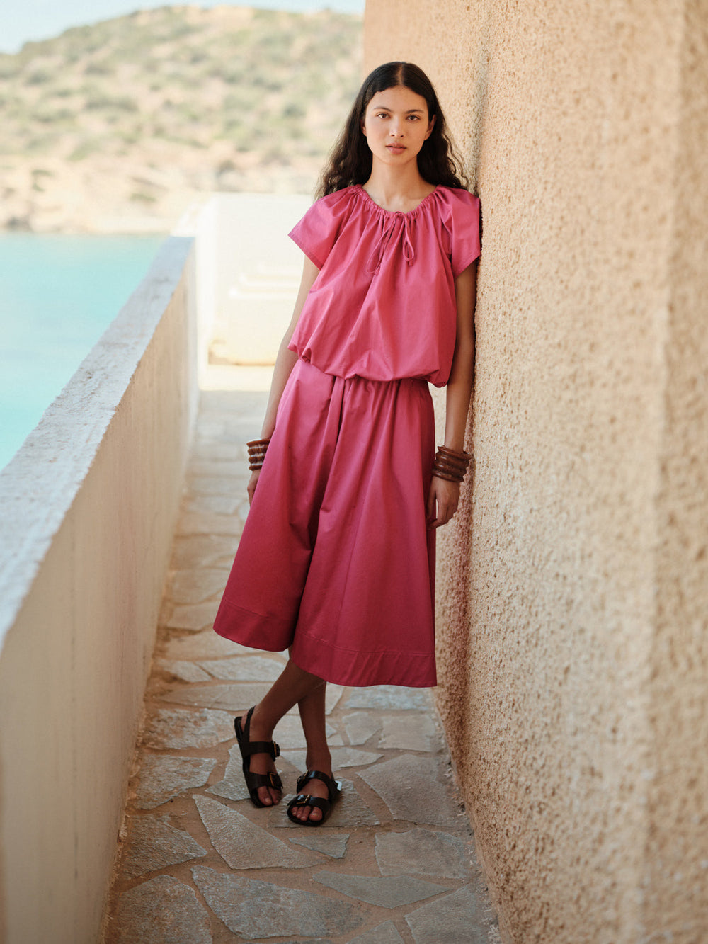 Devotion Twins THALASSA Blouse Popline Rosewine 026.053G