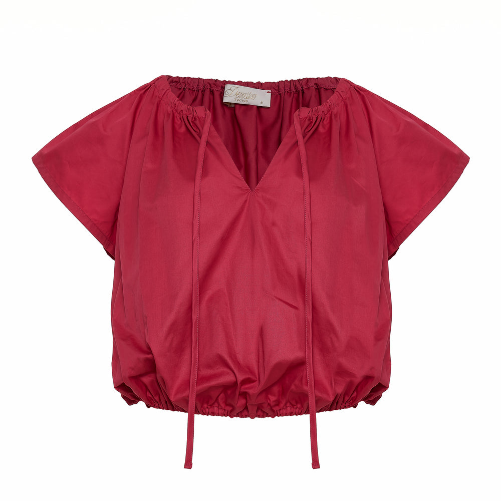 Devotion Twins THALASSA Blouse Poplin Rosewine 026.053G