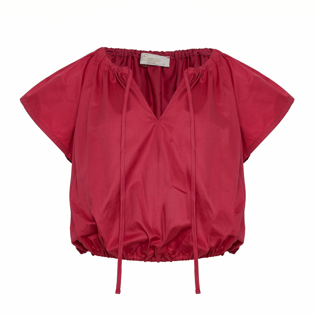 Devotion Twins THALASSA Blouse Poplin Rosewine 026.053G