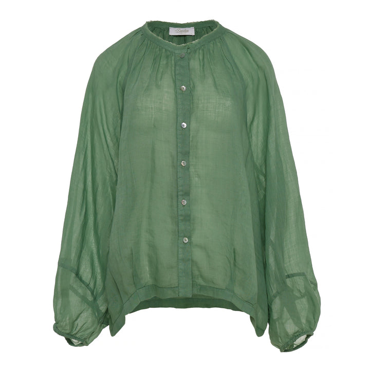 Devotion Twins AMIRA Blouse Ramie Green 026.054G