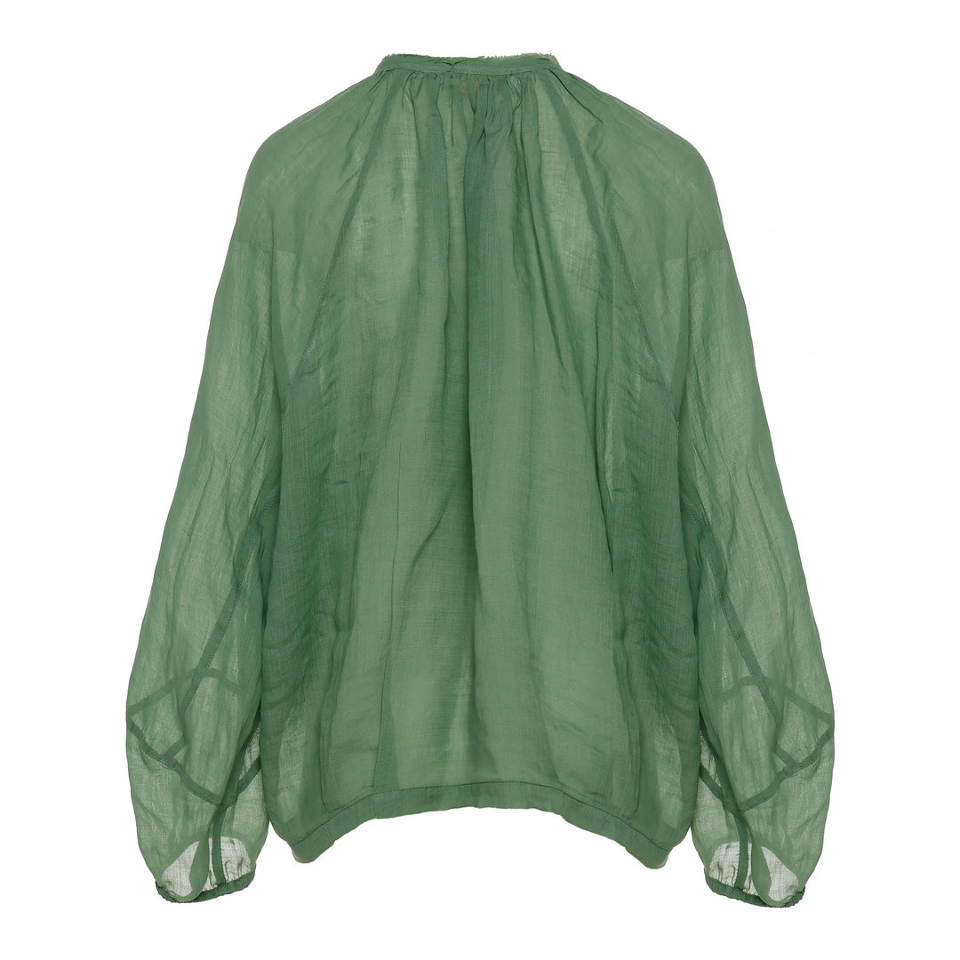 Devotion Twins AMIRA Blouse Ramie Green 026.054G