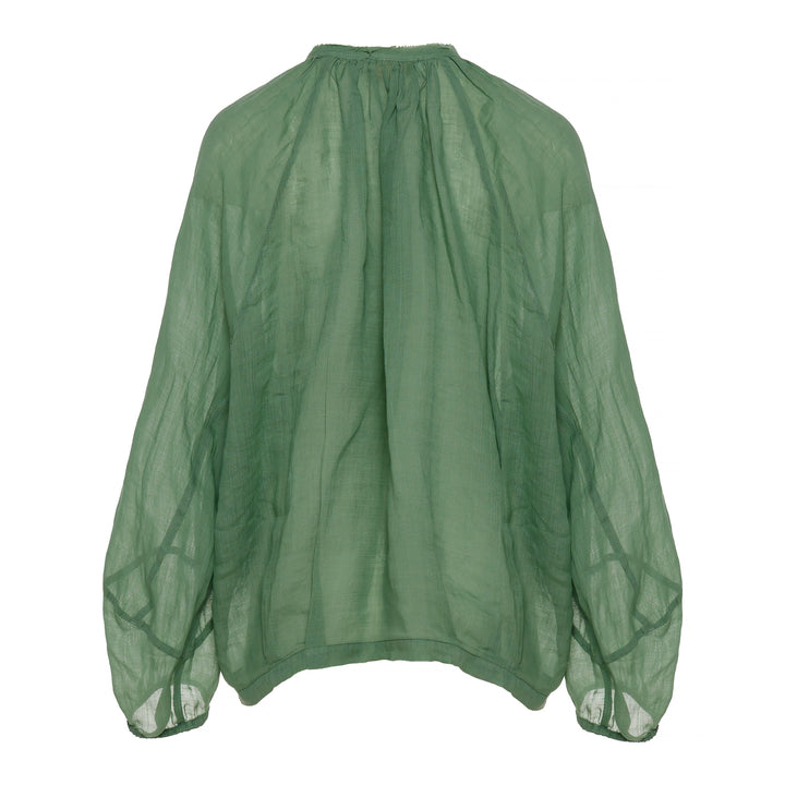 Devotion Twins AMIRA Blouse Ramie Green 026.054G