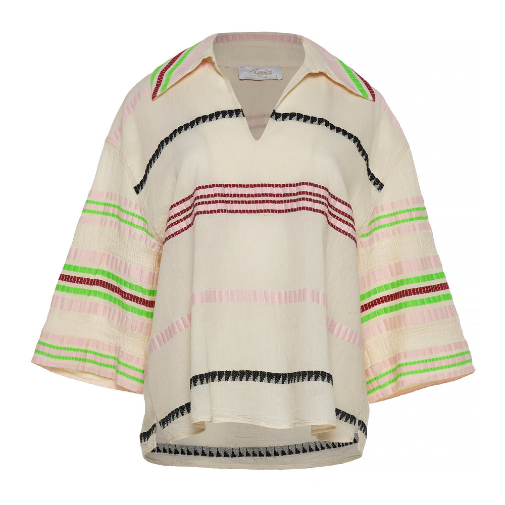 Devotion Twins MIRETTE Blouse Jacquard Off White 026.055G