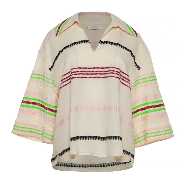 Devotion Twins MIRETTE Blouse Jacquard Off White 026.055G