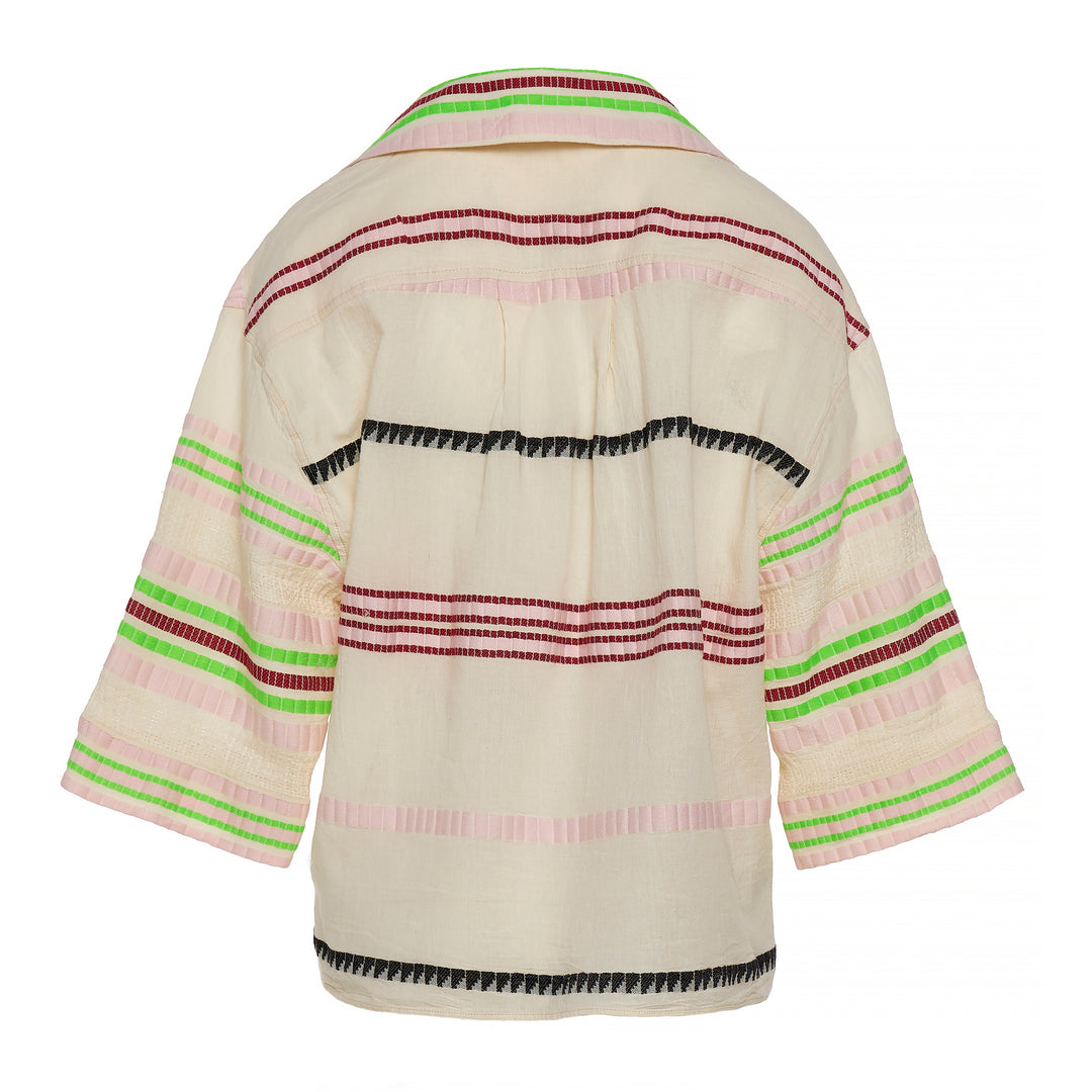 Devotion Twins MIRETTE Blouse Jacquard Off White 026.055G