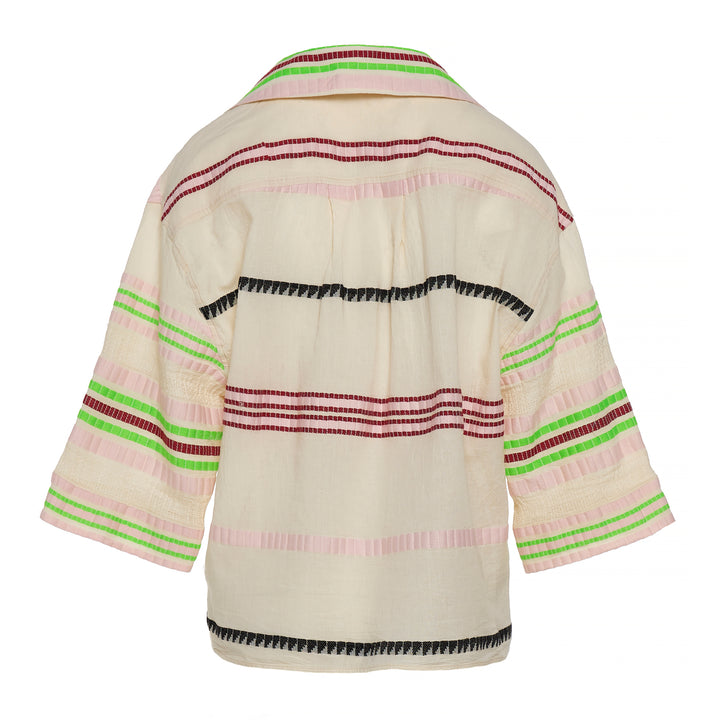 Devotion Twins MIRETTE Blouse Jacquard Off White 026.055G