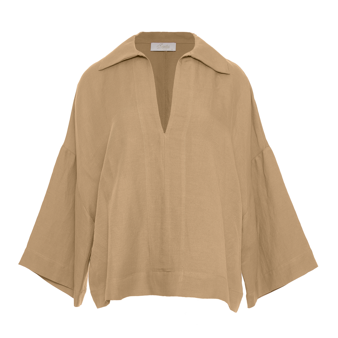 Devotion Twins ISALYN Blouse Lynen Beige 026.056G