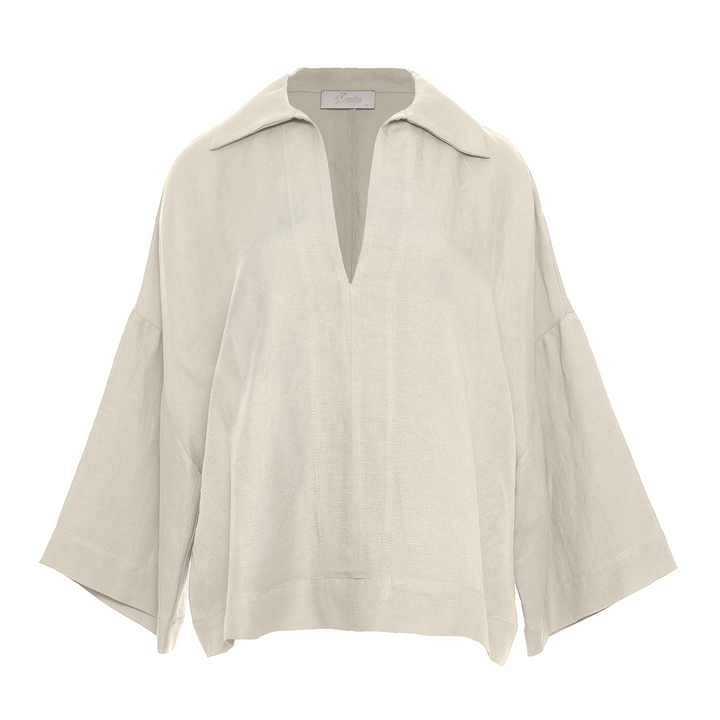 Devotion Twins ISALYN Blouse Lynen Ecru 026.056G