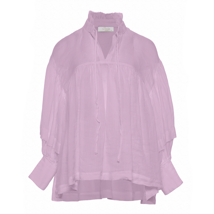 Devotion Twins ZOPHIA Blouse Ramie Lila 026.066G