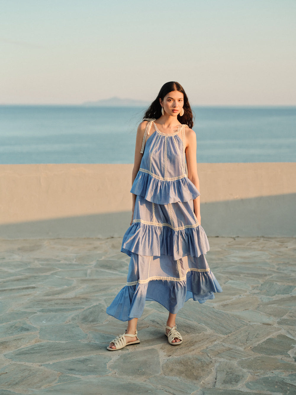 Devotion Twins MIRAGE Dress With Lace Voile Light Blue 026.301G