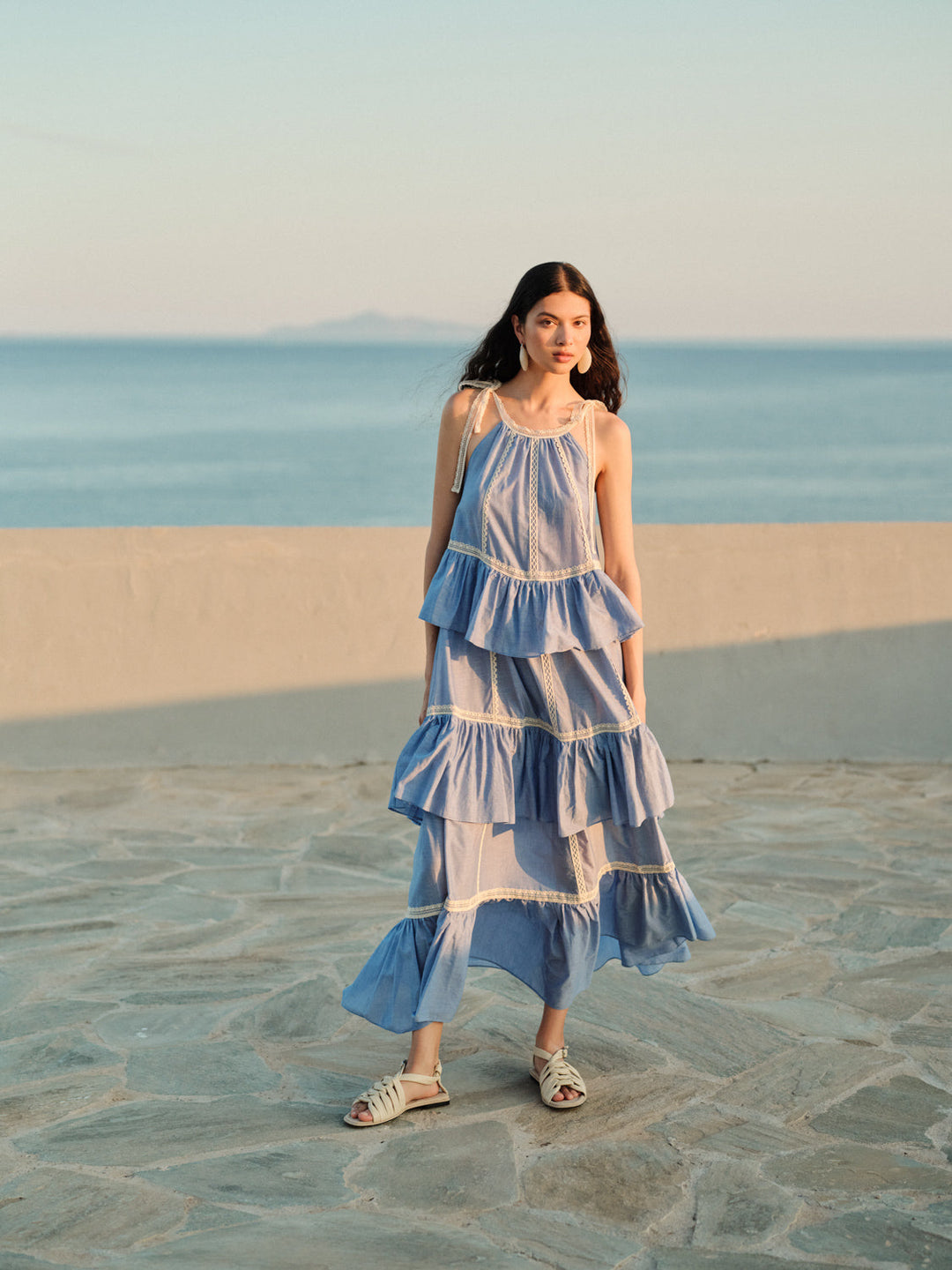 Devotion Twins MIRAGE Dress With Lace Voile Light Blue 026.301G