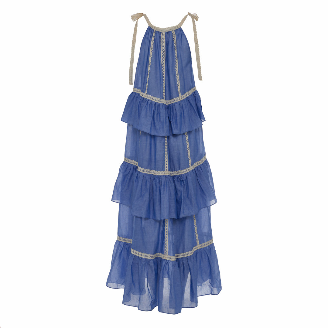 Devotion Twins MIRAGE Dress With Lace Voile Light Blue 026.301G