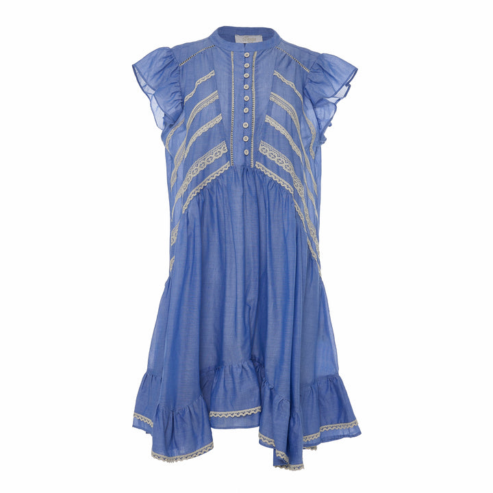 Devotion Twins LULL Dress With Lace Voile Light Blue 026.302G