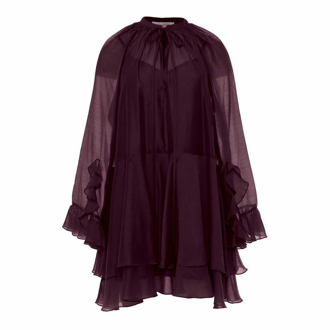 Devotion Twins SHEEN Dress Ruffle Lyocell Grena 026.305G