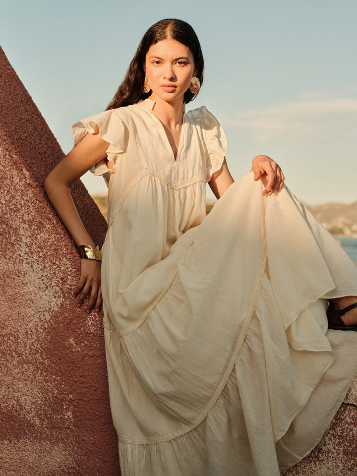 Devotion Twins REVERIE Dress With Lace Gaze Off White 026.308G