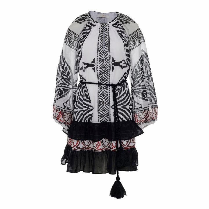 Devotion Twins LAGOON Dress Print with Belt 026.309G