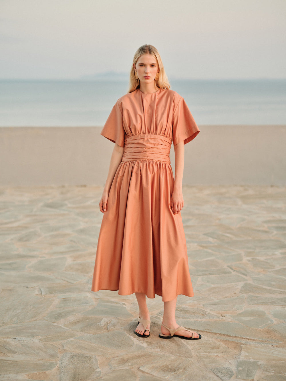 Devotion Twins ESSENCE Dress Popline Beige 026.313G