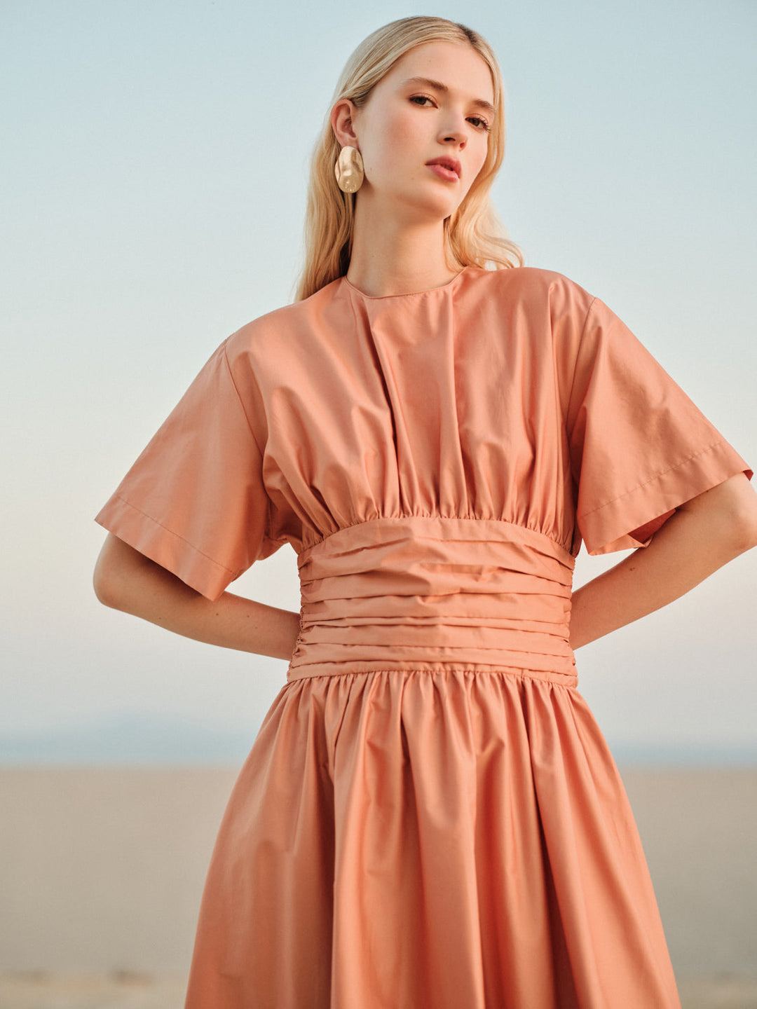 Devotion Twins ESSENCE Dress Popline Beige 026.313G
