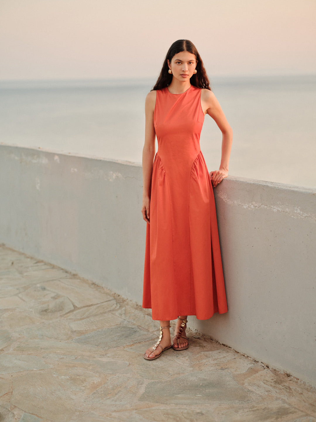 Devotion Twins DAWN Dress Popline Dark Orange 026.316G