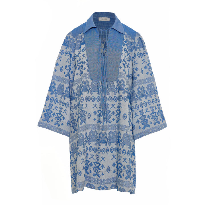 Devotion Twins LIGHTWAVE Dress Jacquard Blue 026.322G