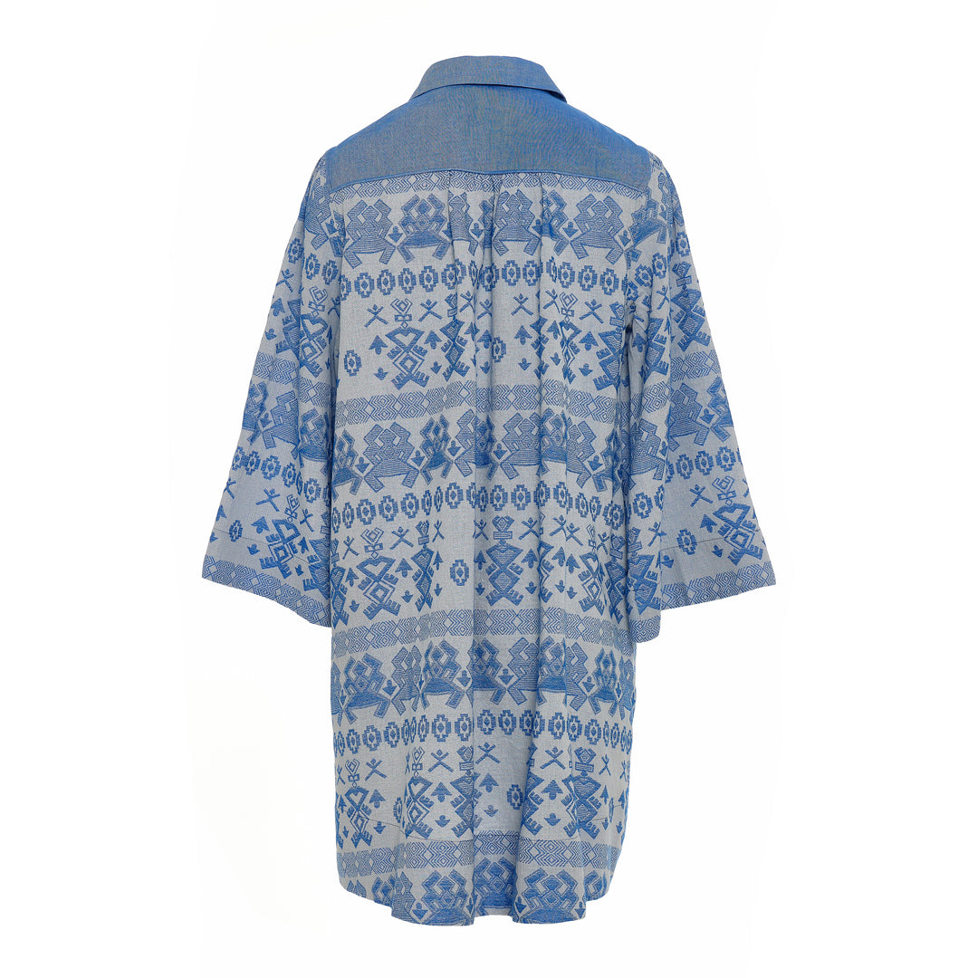 Devotion Twins LIGHTWAVE Dress Jacquard Blue 026.322G