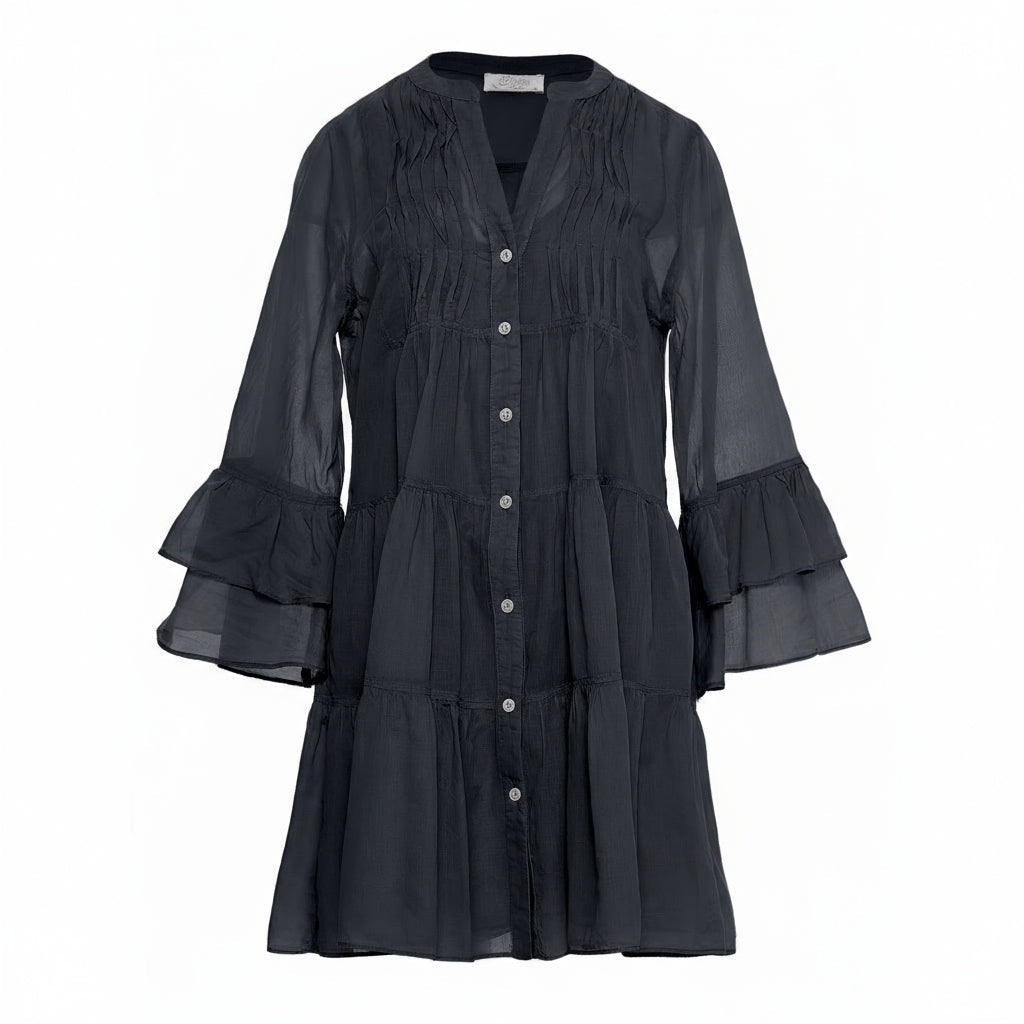 Devotion Twins CITRUS Dress With Inner Lining Voile Black 026.325G