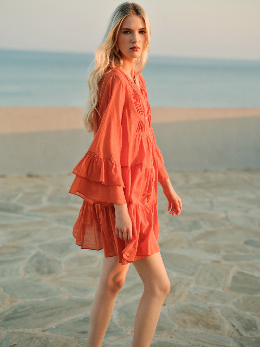 Devotion Twins CITRUS Dress With Dark Orange 026.325G