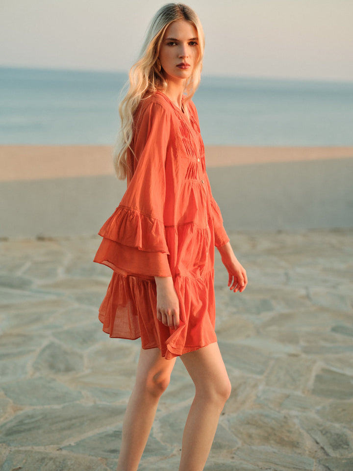 Devotion Twins CITRUS Dress With Dark Orange 026.325G