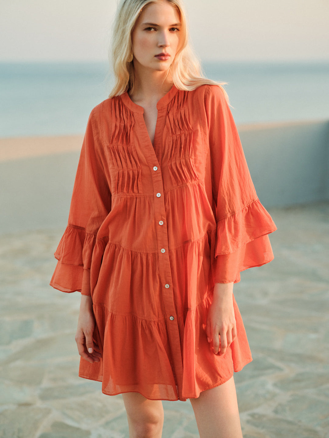 Devotion Twins CITRUS Dress With Dark Orange 026.325G