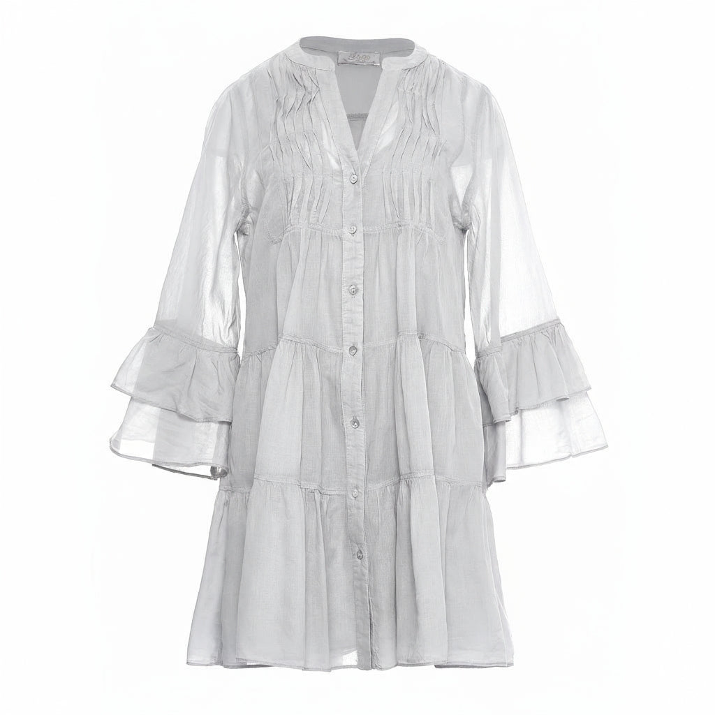 Devotion Twins CITRUS Dress With Inner Lining Voile White 026.325G