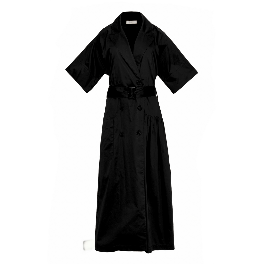 Devotion Twins WANDER Dress With Belt Popline Black 026.327G