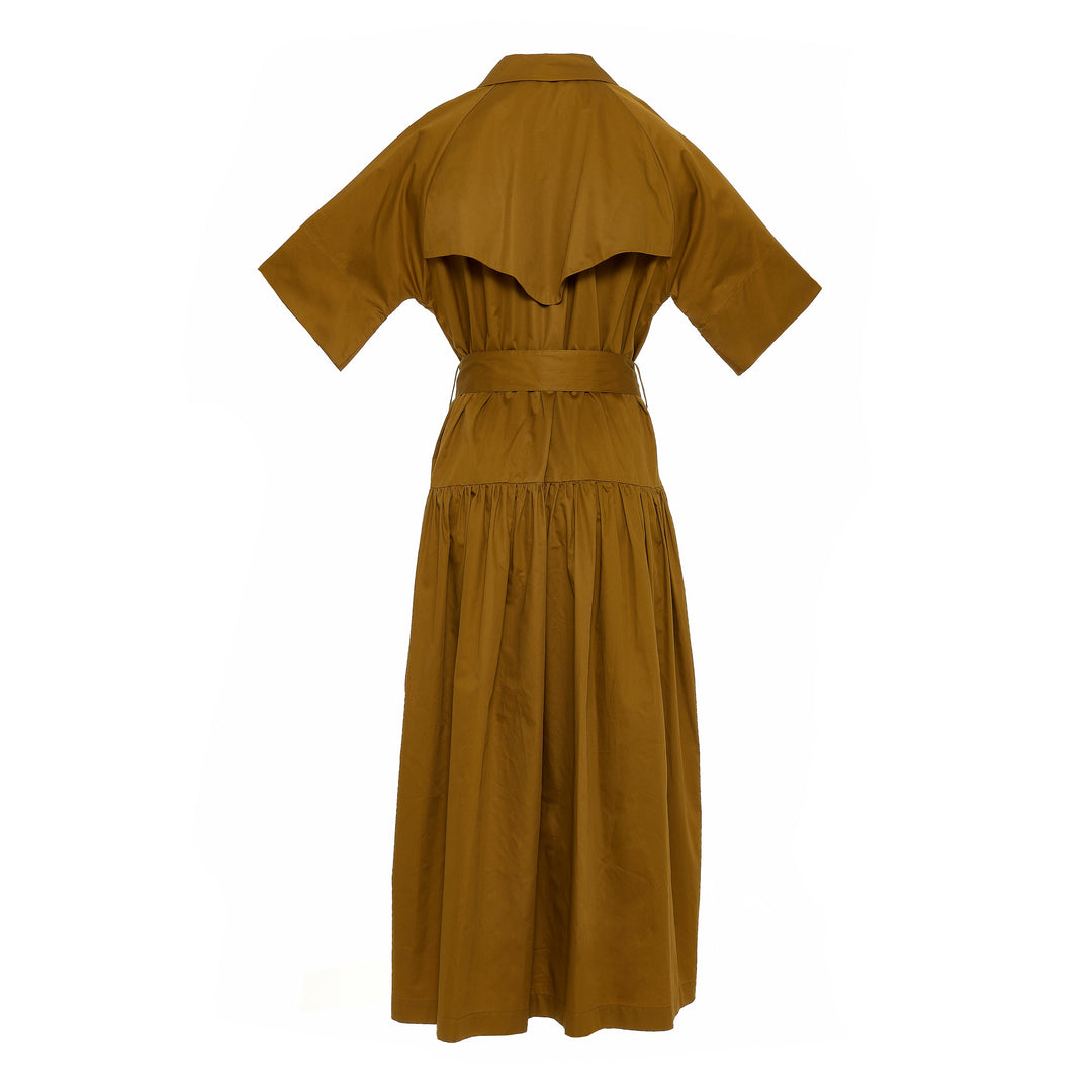 Devotion Twins WANDER Dress With Belt Popline Khaki 026.327G