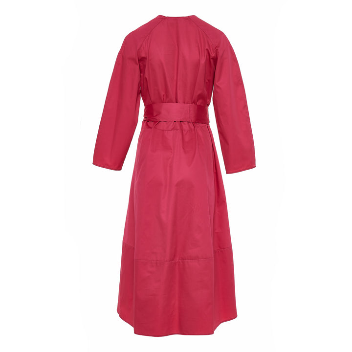 Devotion Twins CLOUD Dress With Belt Poplin Rosewine 026.328G