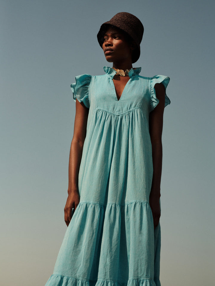 Devotion Twins LUNAIRE Dress Gaze Turquoise 026.336G
