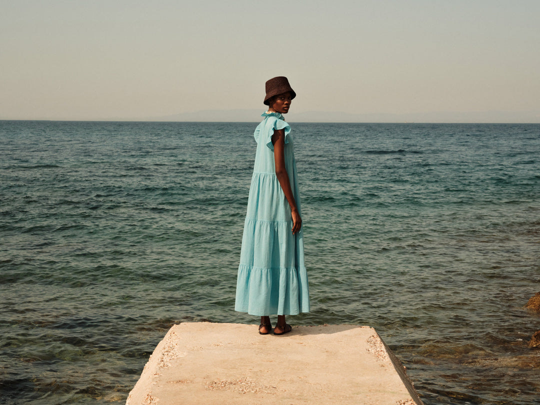 Devotion Twins LUNAIRE Dress Gaze Turquoise 026.336G